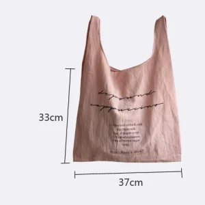 Printed Cotton Canvas Foldable Shopping Bag with Wheel