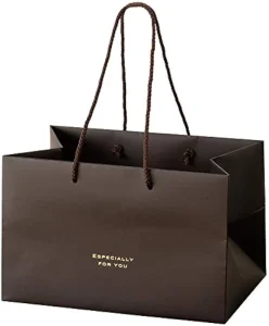 Printed Paper Bags Professional Custom Luxury Shopping Paper Bag Wide Base With Your Own Logo
