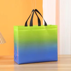 Printed Your Own Logo Design Customized Friendly Shopping Non Woven Tote Fashion Gift Fabric Bag for Boutiques