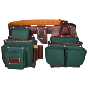 Professional Waterproof Genuine Leather Waist Tool Bag Removable Belts OEM ODM Customizable 12L Capacity Multi-Function for Men