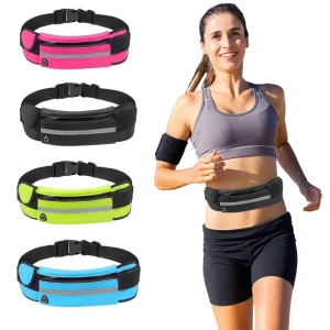 Promotion Waterproof Reflective Neoprene Outdoor Running Belt Bum Pouch Bag Quality Customized Gym Sport Fanny Pack Waist Bag