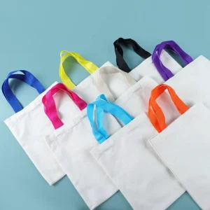 Promotional Big Shopping Bag School Cotton Cartoon Eco Friendly Personalised Tote Bags Customized Tote Canvas Bags
