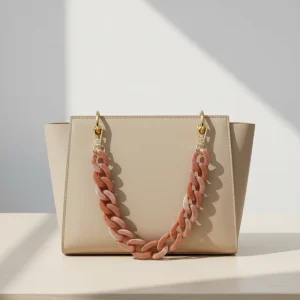 Promotional Gift Acrylic Chain 30 Color Medium Fishbone Chain Resin Bag Chain Glasses Chain Phone Chain Bag Chain Keychain