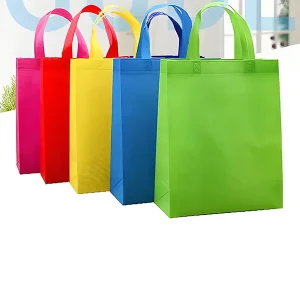 Promotional Recyclable Reusable Shopping Bags Customized Tote Bags Flexography Custom Logo Nonwoven Industrial Use