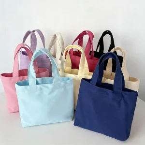 Promotions Plain Tote Bag Cotton Canvas Tote Bags With Custom Printed Logo for Shopping Personalized Tote Bag