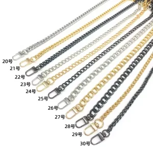 Purse Bag Chain Strap 120cm Side Bags Shoulder Metal Chain Fashion Charm Chains for Handbag Wallet Luggage
