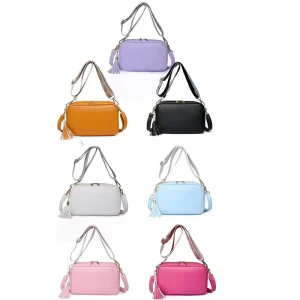 Purses and Handbags Vegan Leather Shoulder Bag Adjustable Guitar Strap Women Crossbody Bags