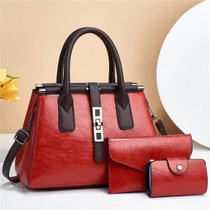 Purses and Handbags for Women Fashion Tote Bags Shoulder Bag Top Handle Satchel Bags Purse Set 2 Pcs
