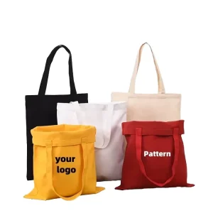 Quality Blank Big Canvas Folding Fashion Tote Bag Large Capacity Cotton Shopping Bag Print Letter Beach