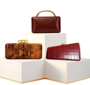 RB927 Wedding Clutch Bags for Women Wholesales Fashion Women Party Dinner Handbags Custom logo PU Leather Clutch Bags for Women
