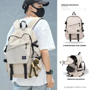 Ready Stock Unisex Waterproof Oxford Laptop Backpacks New Models High School College Students Large Capacity