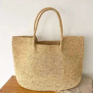 Real Raffia Woven Straw Tote Bag for Women Summer Beach Use Large Capacity Shoulder Bag ECO FRIENDLY