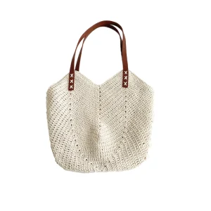Reasonable Price Straw Bag Beach Straw Trendy Bags Lady Design Purses for Females Handmade Woven Custom Bag