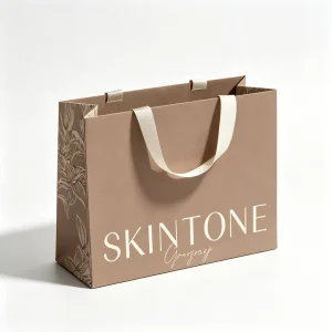 Recyclable Boutique Custom Branded Kraft Paper Bags Printed logo Luxury Personalized Printed Shopping Bag Gift Bag with Handles