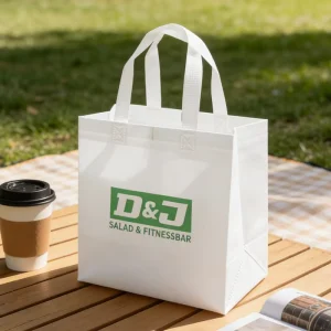 Recyclable Non Woven Tote Bags Eco Friendly Promotional Shopping Bags for Supermarket Branding and Advertising