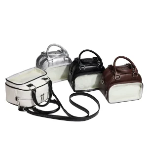 Red Riding Book Explosive Cute Pain Bag Fashionable All match Portable Waterproof PU Zipper Backpack Bowling Crossbody Summer