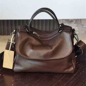 Retro Flap Satchel Bag Women Removable Adjustable Cross Strap Large Capacity Casual Handbag