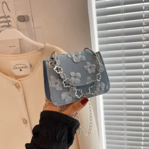 Retro Mini Fashion Trend Chain Crossbody Purse Hand Bags Luxury Messenger PU Shoulder Wallet for Women