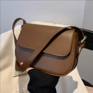 Retro Soft PU Leather Small Crossbody Square Bag Young Ladies Purse Women’s Mini Handbags