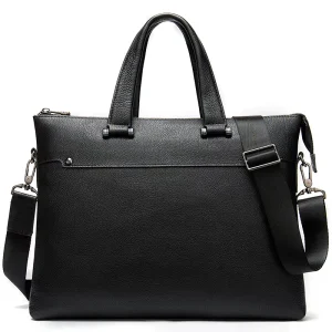 Retro Style Men’s Business Crossbody Leather Briefcase Portable Shoulder Messenger Bag Fashionable bolsa de hombro