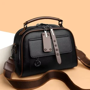 Retro Texture Square Single Shoulder Bags Fashionable Trendy Ladies’ Hand Held Bag Large Capacity Crossbody Bag