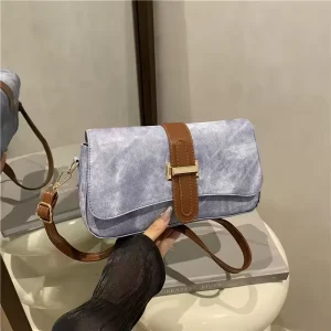 Retro Women’s Crossbody Bag with One Shoulder Underarm Design Popular Fashionable Shell Closure Type Shoulder Bag