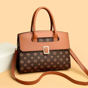 Retro-style PU Material Handbag Decorated Luxurious Designer Handbag Suitable for Daily Use