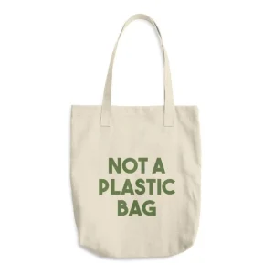Reusable Environmentally Friendly Not a Plastic Eco Cotton Tote Bag