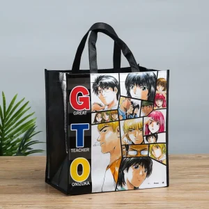 Reusable Moisture Proof BOPP Laminated Gravure Printed PP Non Woven Biodegradable Eco friendly Zipper Bag Flexiloop Handle YIMO