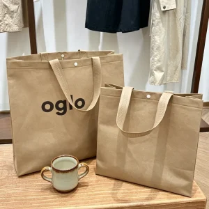 Reusable Shopping Non Woven Bags Custom Logo Folding Durable Large Capacity Tote Non Woven Shopping Bag for Gift Packaging