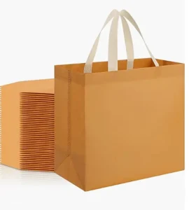 Reusable Totes Bags Non Woven Grocery Handle Bags for Shop Events Retail Store