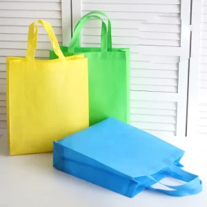 Reusable pp Non Woven Fabric Promotion Grocery Bag 17×15 Non Woven Reusable t Shirt Vest Handle Shopping Bag with logo
