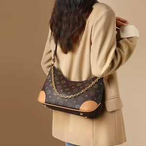 SEAMMER Women’s Luxury Print Saddle Bag Fashionable Elegant Shoulder Handbag