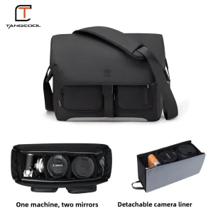 SLR camera bag crossbody bag men’s photography bag stylish large-capacity shoulder bag casual messenger bag