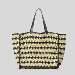 Sac D’Emballage Personnaliser Large Summer French Basket French Market Basket Weave Small Borsa Paglia Straw Bag