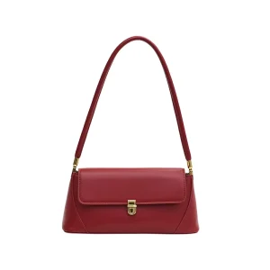 Sac a Main Women Shoulder Bags Vintage Handbag Retro Classic Small Purse Buckle Closure Tote Bag