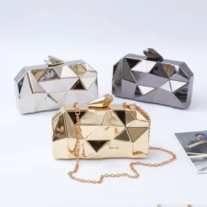 Sacs De Soiree Luxury Gold Metal Bolsas Clutch Bags Special Shape Women’s Clutches Purse Party Bag for Women Evening Bags