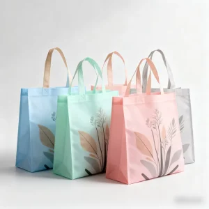 Shopping Grocery Store Reusable Large Heavy duty Tote Bag Customizable Logo Digital Printing Hand Length Handle Non woven