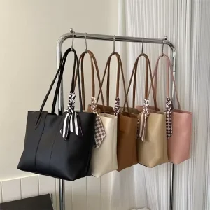 Simple Commuting Large Capacity Bag for Women Korean Fashion Tote Bag Spring and Summer Niche Texture Shoulder Handbag