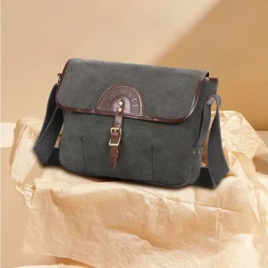 Simple Design Luxury Men Fashion Crossbody Bags Custom Canvas Messenger Laptop Bags Multilayer Shoulder Bags