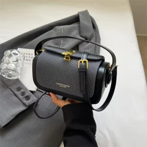 Simple Fashion Small Square Women Crossbody Bags Luxury Designer Candy Color Box Shape Purses and Handbags Female