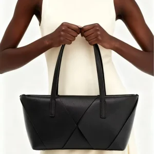 Simple Tote Bag With Large Capacity New Style Fashionable and Stylish Single shoulder Patchwork Wo