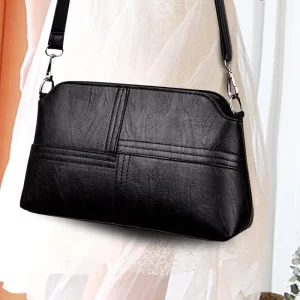 Slouchy PU Women’s Handbags Single Zipper Closure Crossbody Bag with Gold Hardware Lightweight High Quality Made in China