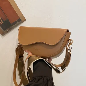 Small Bag Retro Armpit Bags for Women Simple All-match Messenger Shoulder Underarm Leather Saddle Bag Crossbody Handbag