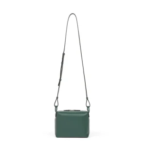 Small Square Genuine Leather RFID Portable Single Strap Shoulder Bag Women