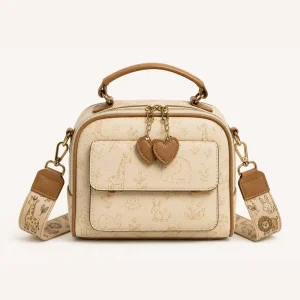 Small Square Women’s Shoulder Sling Bag With Adjustable Strap Compact Crossbody Design For Daily Use
