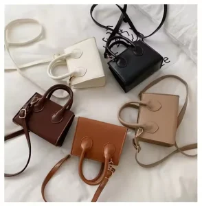 Small Women’s Satchel Bag Waterproof Anti Theft Lightweight PU Leather with Shoulder Strap