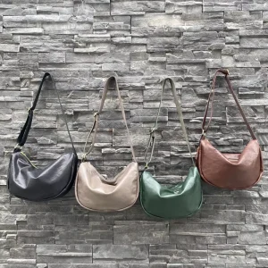 Soft Genuine Leather Hobo Bag Women Large Capacity Slouchy Shoulder Crossbody Satchel with Zipper for Daily Commute Travel