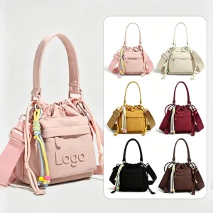Solid Color Oxford Cloth Student Women Large Capacity Multi Zippers Dumpling Casual Crossbody Bag
