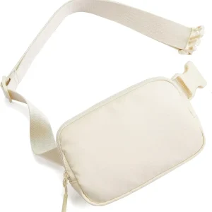 Solid Color Plaid Checkered Zipper Adjustable Strap Everywhere Belt Bag Fanny Pack